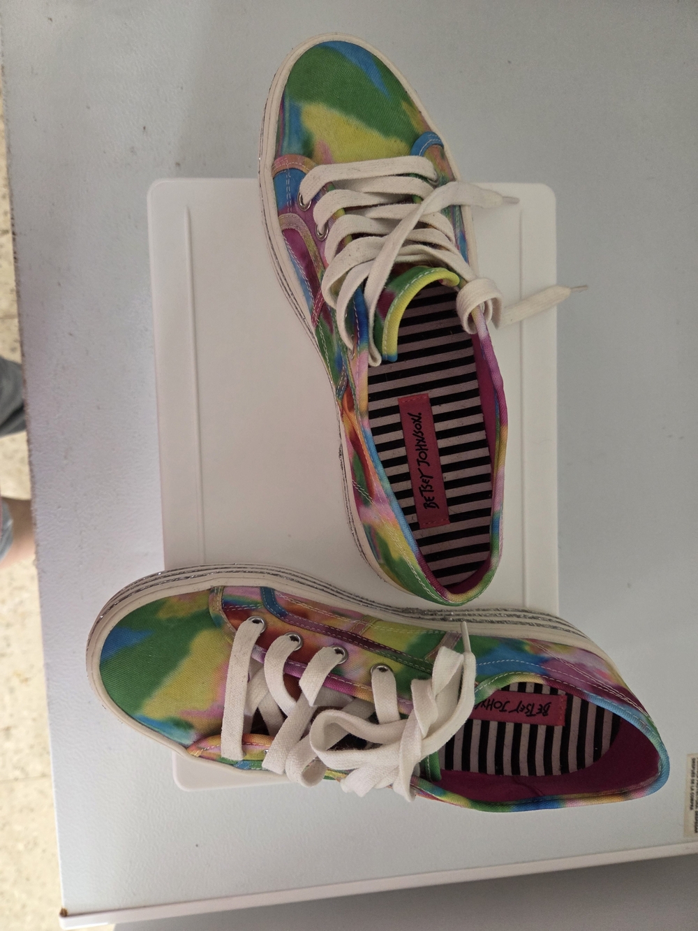 Betsey Johnson Women's Tie-Dye Platform Sneakers